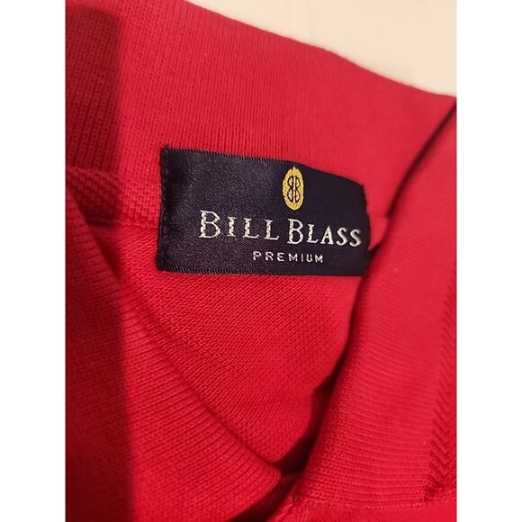 new vintage BILL BLASS PREMIUM size L Mens Polo Shirt Team USA Red American Flag - Picture 9 of 11